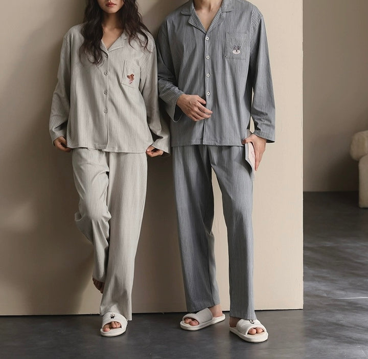 طقم زوجي قطني 