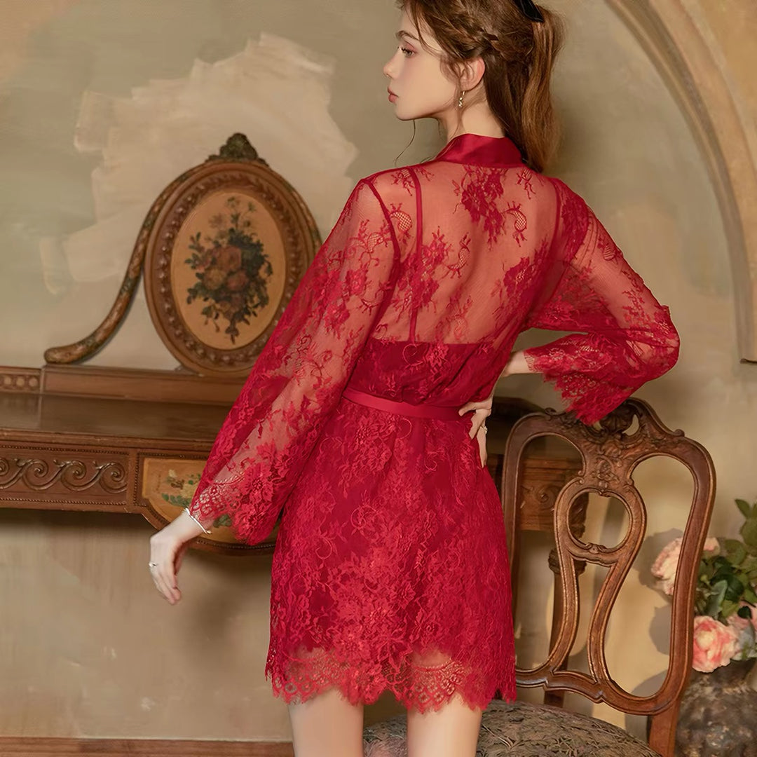 Soft lace bridal set