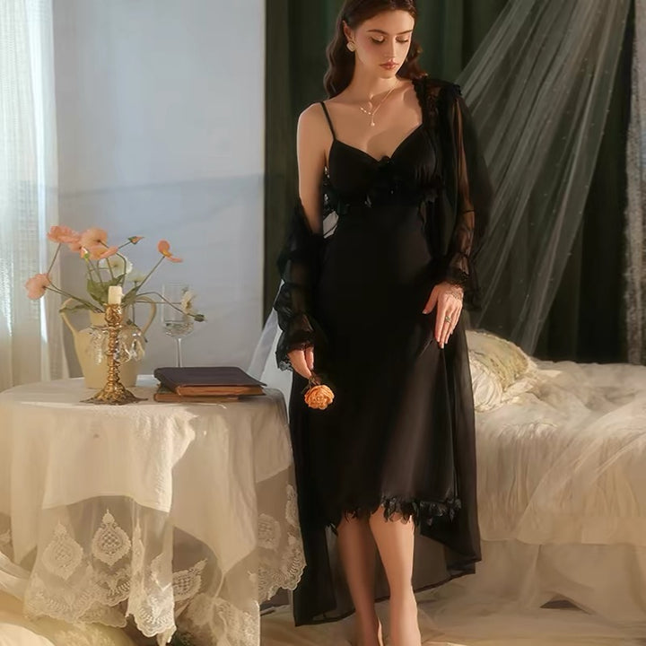 طقم عروس بتطريز ناعم