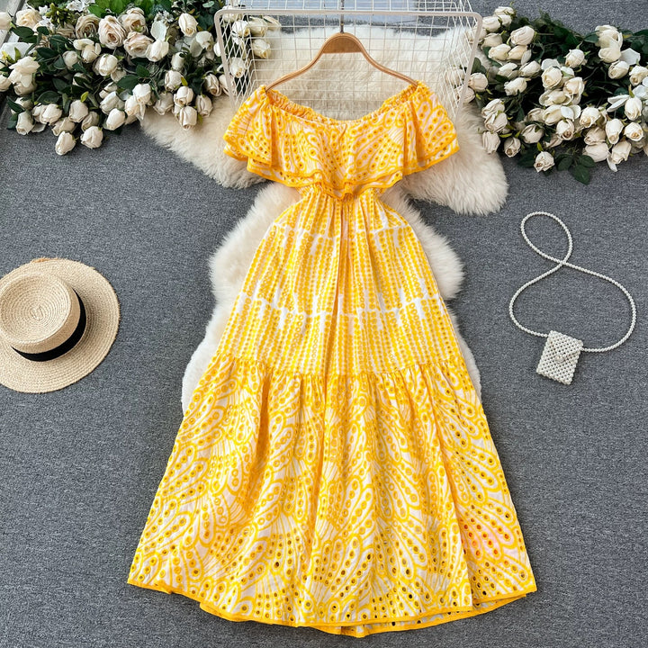 Embroidered Spanish spring dress 