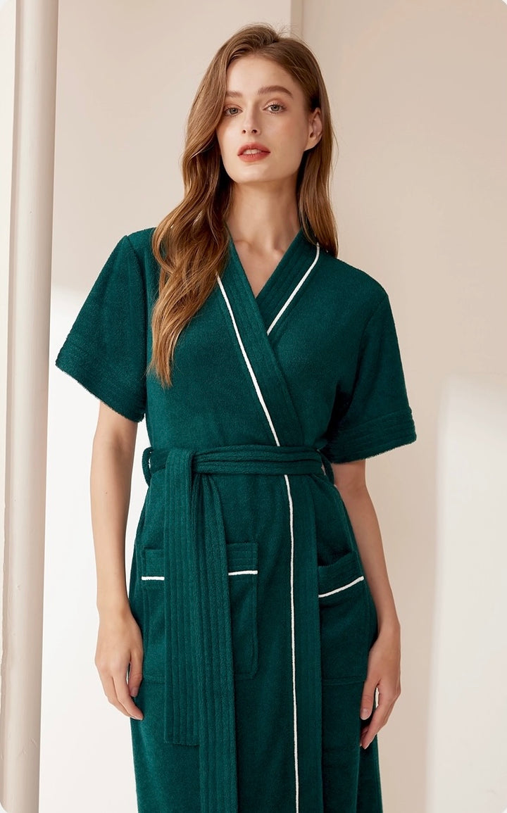 Cotton couple robe set 