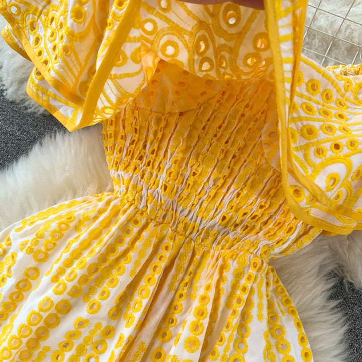 Embroidered Spanish spring dress 