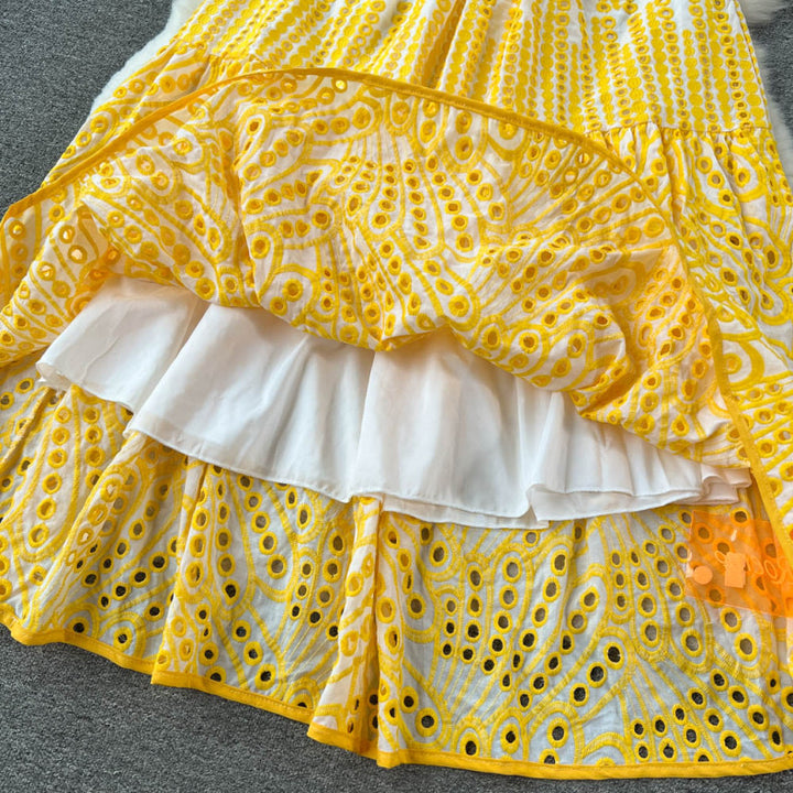 Embroidered Spanish spring dress 