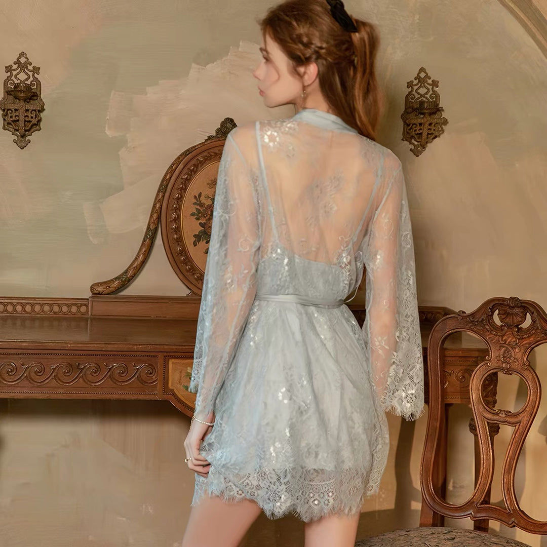 Soft lace bridal set