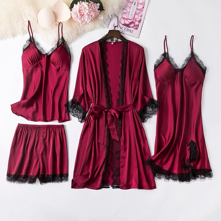 <transcy>Sexy Lace Silk Set</transcy>